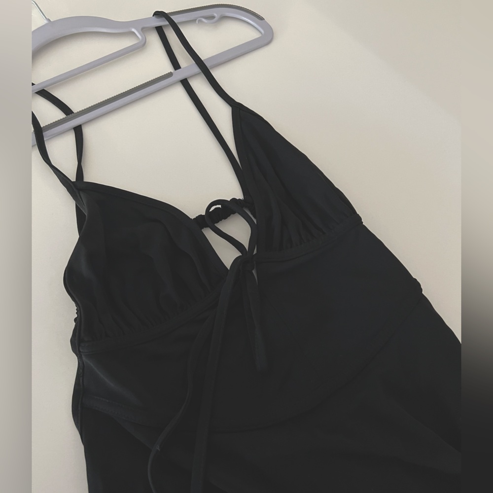 Zara Black Backless Sundress